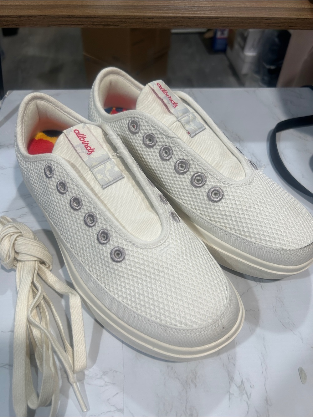 Allbirds Women’s Wool Piper Go White Sneakers Size 10 EU 40